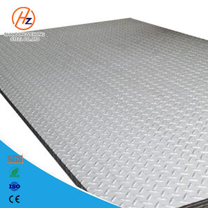 Tôles d'<span class=keywords><strong>acier</strong></span> carbone à motif damier de qualité supérieure S235JR S355JR SS400 ASTM A36, épaisseur 0,5 mm-3,0 mm, plaque d'<span class=keywords><strong>acier</strong></span> gaufrée personnalisée de qualité supérieure - Product Image 1