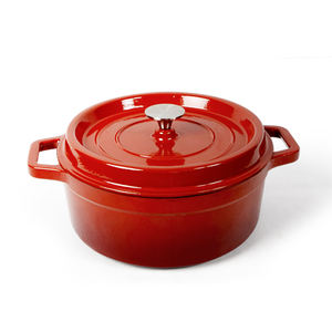Casserole en fonte émaillée antiadhésive de haute qualité, <span class=keywords><strong>cocotte</strong></span>, design zen asiatique, écologique, tous les types de cuisinières - Product Image 2