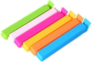 Custom Color Logo Eco-Friendly Kitchen <b>Bag</b> Clothes <b>Pegs</b> PP Material Plastic Food Sealer Clips Printing Available Trend Brand - Product Image 2