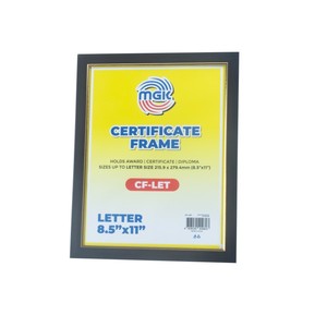 8.5x11 Inch Classic Black PS Material Certificate <strong>Photo</strong> Frame Diploma Document Display <strong>Holder</strong> with Tabletop Stand &amp; Wall Hook - Product Image 1