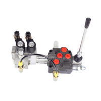Vanne hydraulique à 1, 2, 3 ou 4 bobines avec commande par câble et télécommande pour camion et chariot élévateur, vanne de commande directionnelle à solénoïde 160 Lpm Sds180