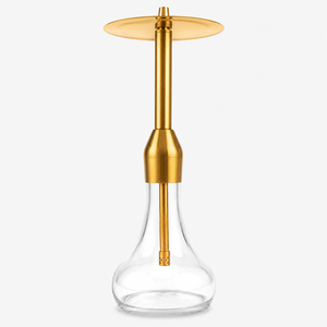 Cachimba Premium de Acero Inoxidable V2A con Base de Vidrio Grueso, Difusor Ajustable de 50cm, Manguera Única, para Lounge Bar, OEM - Product Image 5