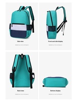 Mochila Escolar de Tela Oxford Impermeable y Ligera para Primaria y Jardín de Niños, con Cierre, Logotipo Personalizado, Diseño de Dos Correas, Venta al Por Mayor