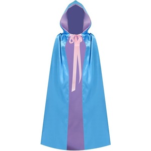 Capa de Princesa <span class=keywords><strong>para</strong></span> Niñas y Mujeres, Capa Reversible Negra y Roja con Capucha de Satén <span class=keywords><strong>para</strong></span> <span class=keywords><strong>Disfraces</strong></span> de Halloween, Vampiresa, Cosplay, Fiesta de Cumpleaños - Product Image 3