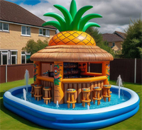 Bar flottant gonflable personnalisable avec sièges pour fêtes