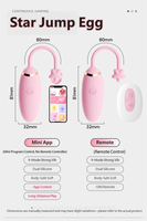 Vibrateur sans fil télécommandé 10M, mini-programmable via application, 9 fréquences, double stimulation clitoridienne et point G, en silicone, discret et ultra-silencieux