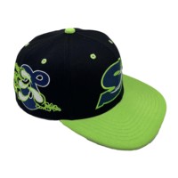Hochwertige Maßgefertigte 3D-Stickerei Snapback Caps 6-Panel Flacher Schirm Hüte Gorras Hüte Fußball-Fan-Hüte