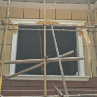 Molde de manga de Ventana arqueada de estilo europeo, Pilar romano semicircular, estilo fundido para Villa, hecho de plástico ABS duradero