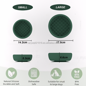 Mangkuk Makan Hewan Peliharaan Varywell Custom Logo 14cm 17cm Baby <span class=keywords><strong>Blue</strong></span> Honeycomb <span class=keywords><strong>Dog</strong></span> Frozen Lick Pot Raised Cat Elevated Slow Feed - Product Image 2