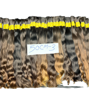 Extensiones de Cabello Virgen Indio Castaño <span class=keywords><strong>Claro</strong></span> Sedoso Liso Ondulado Crudo de Templo de un Solo Donante Cabello Largo Suministro a Granel - Product Image 1