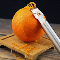 Roestvrijstalen keuken schilmesje, citroenschiller, kaasrasp, sinaasappel- en citrusmes, fruitrasp, bar-gereedschap, accessoires