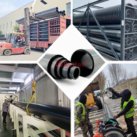 Tuyau d'alimentation en eau HDPE SDR11 haute pression, durable et anticorrosion de l'usine Ruitell pour les pipelines d'eau souterrains municipaux