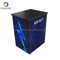 Machine d'arcade multi-jeux avec support, plus de 10 000 jeux, machine d'arcade à montage plat, machine d'arcade rétro, machine d'arcade bartop