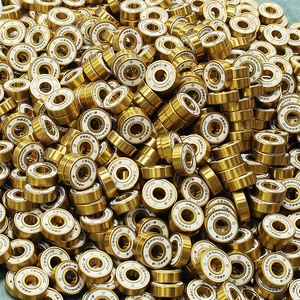 Rodamientos de Cerámica Híbridos de Titanio Dorado 8x22x7mm ABEC-11 ABEC 9 para Patines en Línea, Patinetes y Monopatines, Rodamientos de Bolas de Ranura Profunda 608 - Product Image 6