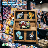 Épinglette personnalisée de personnage de jeu ou d'anime, en alliage de zinc, émail dur, badge métallique, design de dessin animé personnalisé, souvenir de cosplay, cadeau