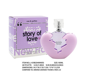STORY of LOVE Perfume Love Heart de 100 ml, Aroma Oriental, Cantalupo y Bergamota, 12-18% <span class=keywords><strong>EDP</strong></span>, Para Mujer/Unisex, Solo para Exportación - Product Image 6