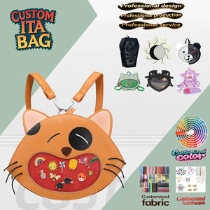 Manufacturer Ita Bag Crossbody Pu Ita Bag Clear PVC Window <b>Pin</b> Display Custom Ita Bag <b>Backpack</b> - Product Image 2