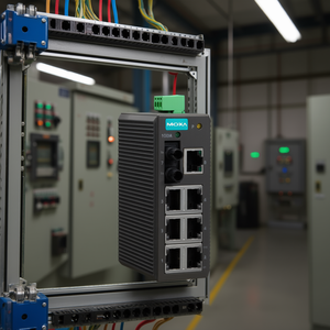 Moxa EDS-208-M-ST Switch Ethernet Industrial de 8 Puertos Sin Administración para Montaje en Riel DIN - Product Image 3