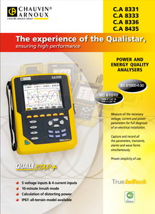 Analizador Electrónico de Energía y Calidad de Energía Chauvin Arnoux CA8333 con 1 Año de Garantía - Product Image 2