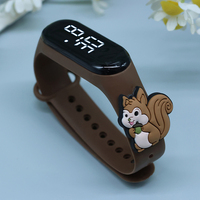 Montre électronique LED numérique tactile en plastique, motif dessin animé, pour homme, femme, étudiant, décontractée et sportive, vente en gros usine 2026