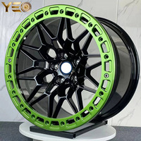 Jantes forgées monoblock Beadlock concaves profondes vertes, rouges et noires 17X10 18X9 19X9.5/10 pour BMW 5X112 5X120