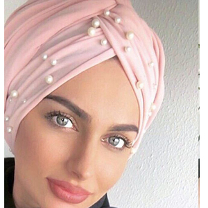 Turbante musulmán de algodón para mujer, hijab árabe, turbante para la cabeza, turbante indio africano, diadema giratoria, turbante para mujer - Product Image 5