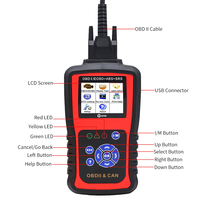 KC501, escáner automotriz OBD2 con todas las funciones, prueba ABS + SRS, lector de código automático, Analizador de motor, herramienta de diagnóstico automático ABS