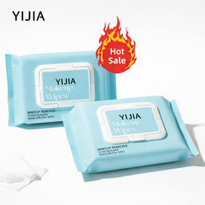 Lingettes démaquillantes personnalisées avec logo, vente en gros d'usine, OEM, pour peaux sensibles, nettoyage en profondeur, sans alcool - Product Image 2