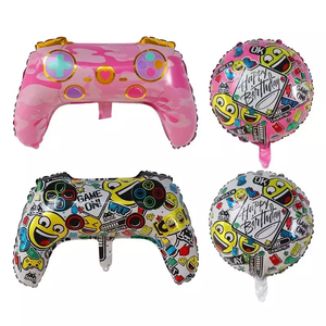 Globos De aluminio con mango De Juego, decoración para fiesta De <span class=keywords><strong>cumpleaños</strong></span>, videojuego, al por mayor, nuevo diseño - Product Image 1