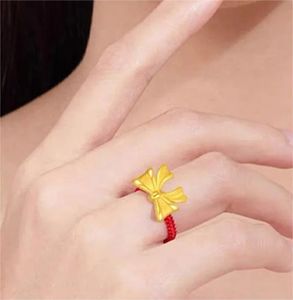 Xinfly High Quality Men and Woman AU999 Pure 24K Genuine Solid Gold Bridal Engagement Wedding Fine Jewelry <b>Couple</b> <b>Ring</b> - Product Image 4