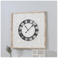 Futing Luxe Reloj De Pared Digitales Cuarzo Europese Amerikaanse Horlog Muurschildering Houten Digitale Wandklokken Voor Home Decor