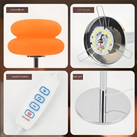 Lámpara de Escritorio LED con Atenuación Gradual, 3 Temperaturas de Color, Luz Nocturna USB, Brillo Ajustable, para Dormitorio u Oficina