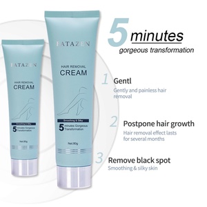 Crema depilatoria de efecto rápido de etiqueta privada, crema de depilación segura Natural indolora suave, OEM permanente - Product Image 2