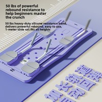 Plateforme de fitness multifonctionnelle pliable JSB-01 3,6 kg avec roue abdominale à rappel automatique et support de pompes pour le renforcement du tronc - Modèle transfrontalier