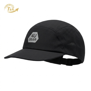 Gorra Snapback de 5 Paneles 4U, 100% Algodón, Mezclilla/Corduroy, Cuadros Marrones, Unisex, Casual, Ajustable, con Bolsillos Bordados, para las Cuatro Estaciones - Product Image 1