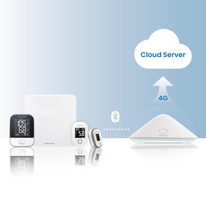 Monitor de presión <span class=keywords><strong>arterial</strong></span> eléctrico Bluetooth ambulatorio esfigmomanómetro de plástico duradero para monitoreo remoto de telesalud - Product Image 5