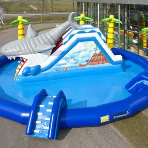 2024 high quality inflatable attraction water park for children and adult