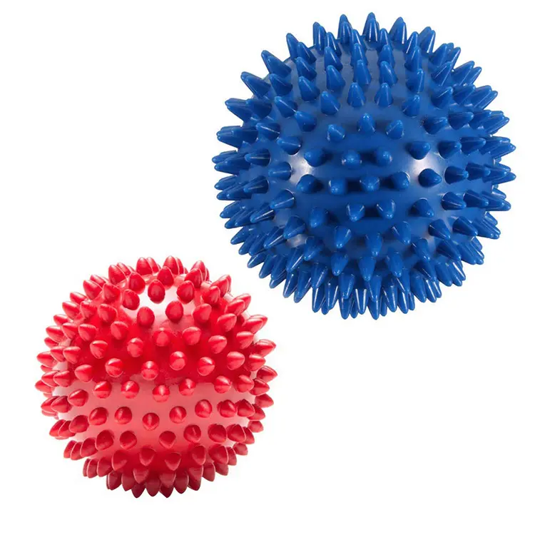 पेशेवर कस्टम लोगो लैक्रोस मालिश गेंद सेट पीवीसी प्लास्टिक Spiky मालिश गेंद के लिए थोक
