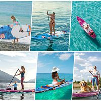 Planche de SUP gonflable de haute qualité, durable, avec technologie Drop-Stitch, pour la mer, le lac et la pêche, accessoires inclus
