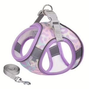 Set Pettorina e Guinzaglio per Cani, Traspirante in Rete, Regolabile, Riflettente, per Cani di Piccola e Media Taglia - Product Image 3