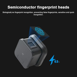 ลูกบิดยุโรประบบดิจิทัลแอปเพล็ตที่ล็อคประตูอัจฉริยะระบบไวไฟอิเล็กทรอนิกส์ - Product Image 4