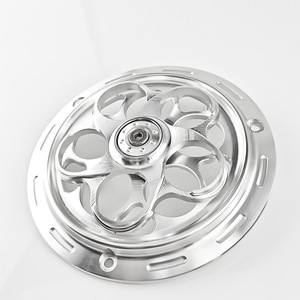 Cubierta Protectora de Aspas de Ventilador CNC de Aleación de Aluminio Qiangye de 6 Pulgadas, Universal para Sistema de Refrigeración de Motocicletas, Color Plateado - Product Image 4