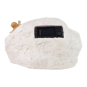 Roccia Commemorativa a Energia Solare con Impronte di Zampe Luminose, Incisione 'Per Sempre Amato Mai Dimenticato', Regalo per la Perdita di Animali Domestici - Product Image 3