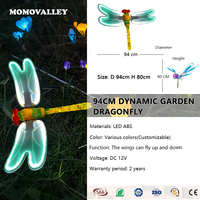 Vente flash : lampe décorative LED libellule flottante de 120 cm, pour jardin, paysage, Noël, fête, Halloween