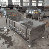 Kommerzielle Obst-Blasenwaschmaschine aus Edelstahl in Lebensmittelqualität für Obstverarbeitungslinien