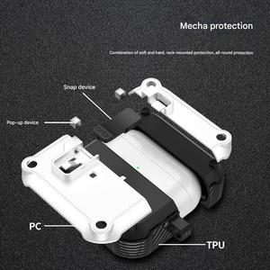 Étui pour écouteurs à ouverture automatique, résistant aux chocs, <span class=keywords><strong>coque</strong></span> de protection rigide pour écouteurs avec verrouillage sécurisé et crochet pour <span class=keywords><strong>AirPods</strong></span> <span class=keywords><strong>2</strong></span> - Product Image 6