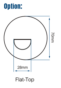 Lentille bifocale personnalisée 1.56 à dessus plat rond avec revêtement dur, <span class=keywords><strong>lentilles</strong></span> optiques en résine incolore transparente haute définition - Product Image 4