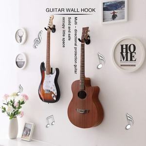 Soporte de Pared para Guitarra, Gancho para Guitarras Acústicas/Eléctricas/Bajo, <span class=keywords><strong>Metal</strong></span> Negro, Ligero y Duradero - Product Image 5