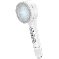 Ensemble de douche transfrontalier ABS moderne et minimaliste, multifonctionnel, avec pommeau de douche à touches de piano et jet puissant, offrant des modes de pulvérisation, de bulles et de pluie