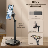 Support de téléphone universel réglable en alliage d'aluminium pour tablette et mobile, rotatif à 360°, support de table